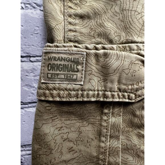 Wrangler Originals Men Cargo USA Map Lakers Print Men Shorts Size 38 - Picture 5 of 9
